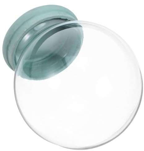 Globo di Vetro Vuoto per Fai da Te Base in Gomma | Alta Trasparenza, Struttura Robusta, Decorazione Versatile, per Terrari Fai da Te, Ambienti Festivi, Bambini