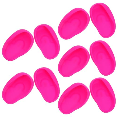 10 Pezzi Copriorecchie in Silicone per Tintura Chioma | Riutilizzabili, Protezione da Calore e Acqua, Adatti a Trattamenti Salone e Permanente