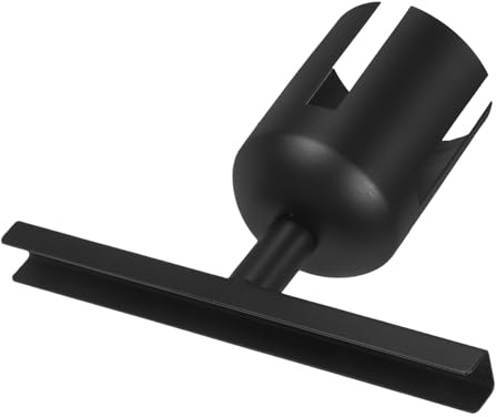 OHPHCALL Stainless Steel Stanchion Queue Sign Holder with Fixed Display Clip for Airport and Retail Crowd Control, Metal Sign Bracket Compatible with 1-meter Barrier Posts