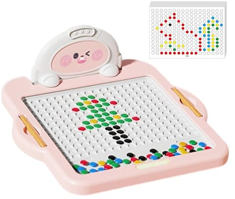 Zeichenbrett für – große Magnettafel mit Stift | Kunstspielzeug mit magnetischen Punkten | für 3-6 Jahre Mädchen Geburtstag Weihnachten Neujahr Vorschule Kindergarten