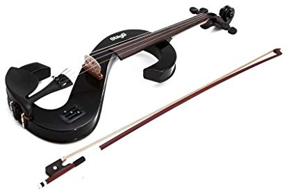 Stagg 25017391 EVA 4/4 BK Electric Viola, HDPhone inkl. Soft Hülle schwarz