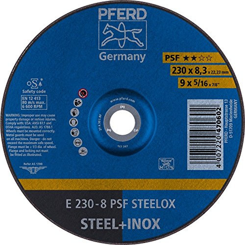 Pferd 62023831 Schruppscheiben E 230-8 A 30 M PSF-INOX