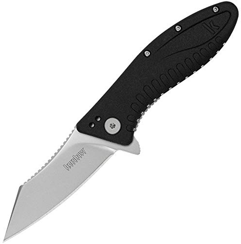 Kershaw 1319 Erwachsene Einhandmesser, Stahl 4cr14, Rostfrei, Liner Lock, Speedsafe, Flipper, Glasfaser-/Nylonschalen,Klappmesser-Grinder-Klingenlänge: 8,26 cm, cm, Mehrfarbig, Einheitsgröße