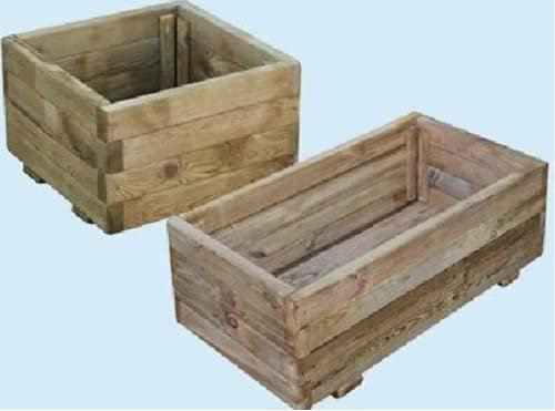 FIORIERA IN LEGNO LASA IMPREGNATE CM.40X80XH26 FIORIERE ARREDO GIARDINO