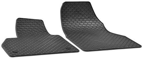 WALSER DirtGuard Gummi Fussmatten Auto für Renault Kangoo 2008-2021, Mercedes-Benz Citan 11/2012-2021, 100% passgenaue Auto Fußmatten, robuste Universal Fußmatte Auto, Gummimatten Auto