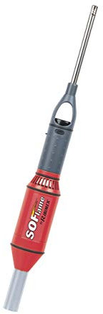 Ribimex PRBBQGS Soflame Soffiatore/Accendino 2 in 1, Rosa/Grigio