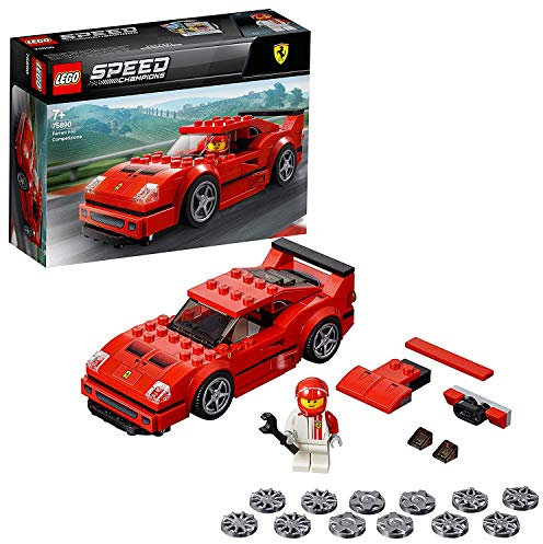 LEGO 75890 Speed Champions Ferrari F40 Competizione Racing Driver Minifigure Building Set, Vehicle Toys for Kids, Forza Horizon 4 Expansion Pack Model