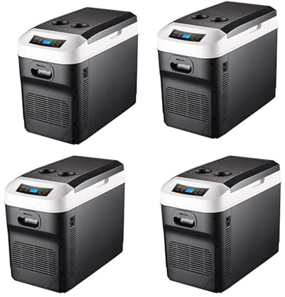 Auto Companion Coolbox, bilkylskåp bil/lastbil kylare 24 V/12 V/220 V-240 V bärbart campingkylskåp långdistans körresor och camping (28 L) (Färg: svart)