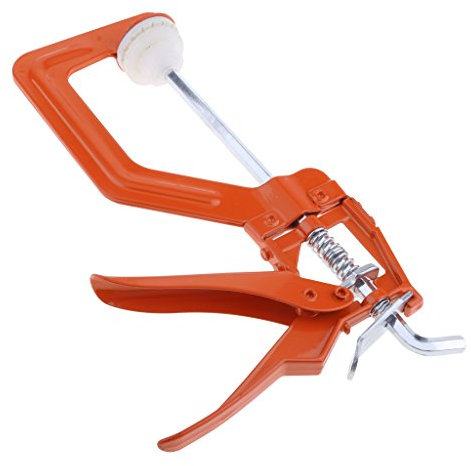 Backbayia Einhand Schnellspanner Einhandzwinge Klemmzwinge Schnellspannzwinge Holzbearbeitung Werkzeug (6 Zoll)
