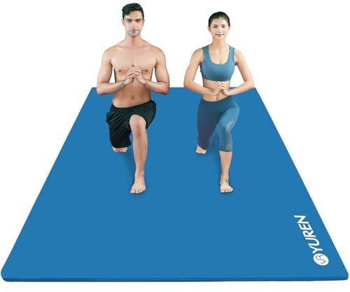 RYTMAT Yogamatte XXL 200x130cm NBR 15mm Dick und Bequem Gymnastikmatte für Heim-Fitness Yoga Pilates, Eltern-Kind-Aktivitäten, Senioren-Fitness, Spielmatte für Hunde