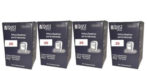 VTRUST TD-4279 STRISCE GLICEMIA 4 CONFEZIONI DA 25 STRISCE