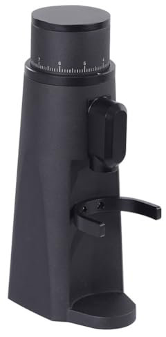 Molinillo de granos eléctrico portátil, molinillo de café expreso automático, molinillo profesional de molienda de granos de café en polvo, fácil de limpiar, para acampar, viajar al aire libre black