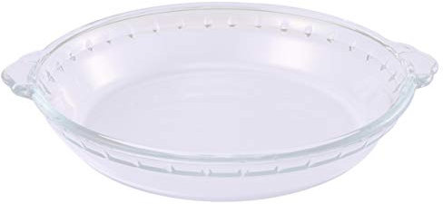 Divided Dinner Plates, Glass Pizza Dish Glass Pie Plate Dish: Reusable Pie Baking Plates with Handles Transparent Round Baking Pan Microwave Oven Plate , Quiche and More 7 Inch ( Color : Transparent ,