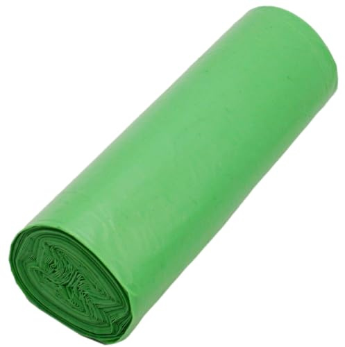 SKIR'CO Bolsas de basura de 60 litros, bolsas de basura verdes de 60 x 72 cm, bolsas de basura de color verde (50 unidades)