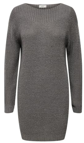 JACQUELINE de YONG Stickad klänning JDYWHITNEY kort klänning, December Sky, XL