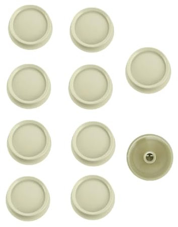 26115-I Replacement Rotary Dimmer Fan Speed Control Switch Knob,25 Inch Dia D Shaped Shaft (10,Ivory)