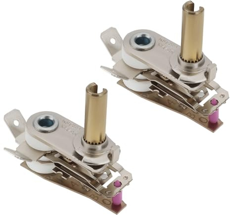 ECSiNG 2 Stück Elektroofen-Thermostat KST220 T250 Einstellbarer Thermostat Bimetall-Temperaturregler für Elektroheizungen 16A/250VAC