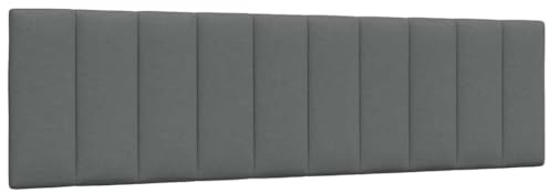 vidaXL Kopfteil-Kissen Hanko Dunkelgrau 180 cm Stoff
