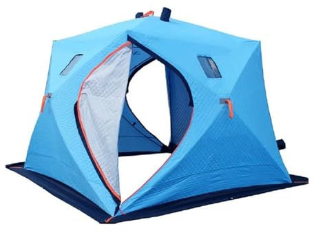 Campingzelt Camping im Freien, großes EIS-Winter-Angelzelt, warm halten, Camping-Pop-Up, schnell zu öffnendes Eiswürfel-Winter-Angelzelt biwakzelt