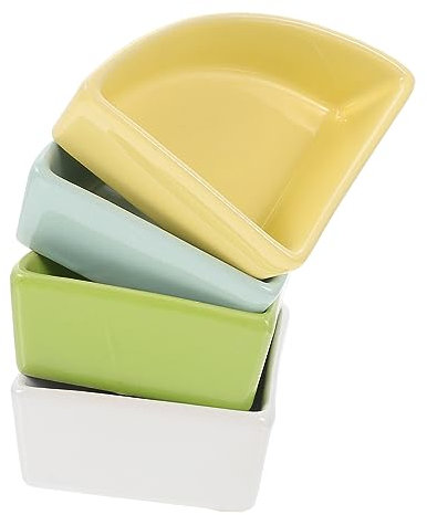 CIYODO 4stücke Hamster-futternapf Aus Hochwertigem Material Geeignet Für Kleine Haustiere Wie Hamster Und Chinchillas Kompakte Leicht Zu Reinigen Und Langlebig