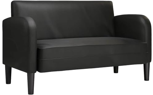 vidaXL Divano Divanetto Nero 110 cm in Similpelle, divanetto, Divano, Divano, Divano a 2 posti, Divano, Divano, Divano a incandato, Salotto
