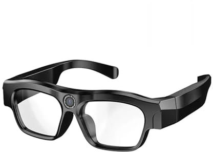 VEKELETE Gafas Inteligentes con Bluetooth, cámara 4K, tecnología Negra, grabación de vídeo y grabación de música, Llamadas, Deportes, Viajes, conducción y Negocios(Camera Add 256GB)