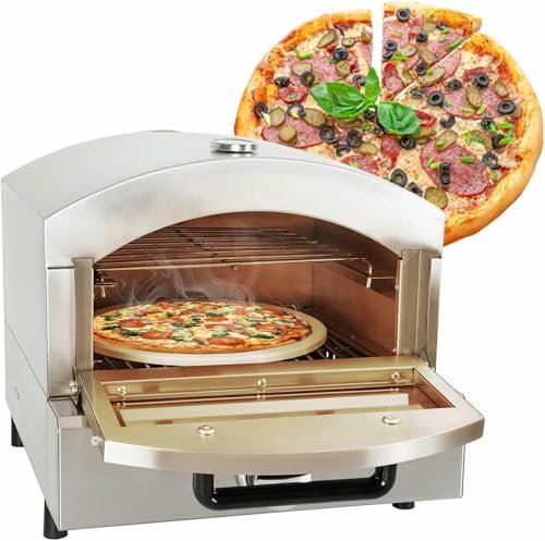 Forno Per Pizza Controsoffitto Commerciale, Forno Elettrico In Acciaio Inossidabile Da 12 Pollici, Forno A Pizza Singola -Padella, Macchina Per Pizza Interni Multi -Pizza Per Ristorante, Casa, Pretzel