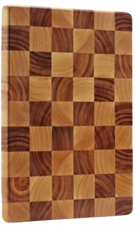 Tagliere in Legno di Acacia A Scacchi for Cucina Spesso Tagliere da Macellaio con Motivo A Scacchiera Tagliere for Salumi E Vassoio da Portata for Carne, Frutta, Verdura, Pane E Sush(29 * 40cm)