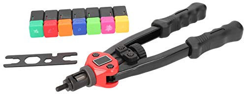 Pistola remachadora Manual BT605, juego de remachadora Manual de alta resistencia, herramienta de remachado automático fácil de aleación de hierro para proyectos de bricolaje en