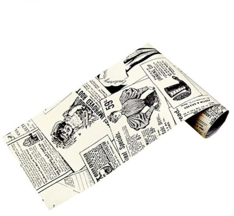 Papel pintado decorativo de periódico vintage adhesivo, pegatina autoadhesiva para muebles, envoltura de periódico vintage para armarios, cajones, paredes, manualidades, renovación del hogar, 45