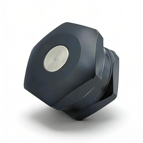 DrGrinder 2-Layer Aluminium Manual Spice Mill, Compact Kitchen Grinder for Dry Spices (Black)