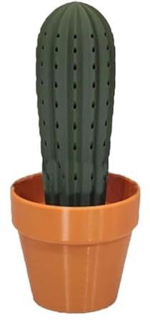 qimoi Cactus Toothpick Dispenser 3D Printed Cactus Toothpick Holder for House Plant People Who Can'T Keep Plants Alive Decor B