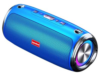 Arveno Enceinte Bluetooth Stéréo Hi-FI (Bleu)