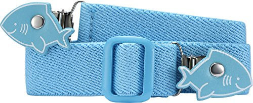 Playshoes 601220 unisex – elastiskt barnbälte med hajform clips