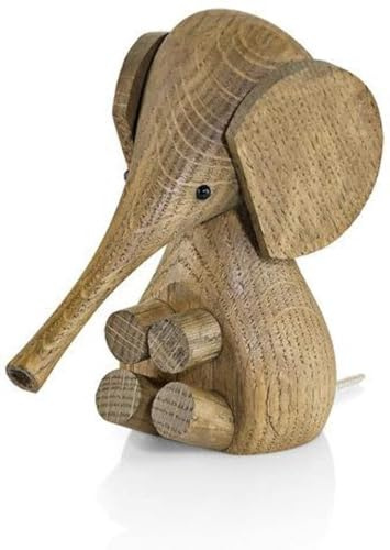 Lucie Kaas GF01SO Gunnar Flørning Holzfigur, Eichenholz, Dunkelbraun, 11cm