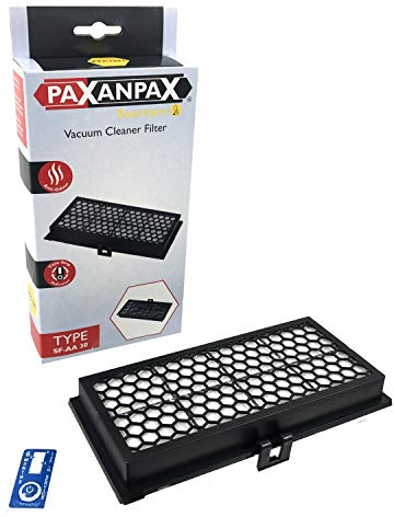 Paxanpax PFC1061 anti-lukt dammsugarfilter med tidsindikator för Miele SF-AA30 9616080, S300, S2000, S7000, svart
