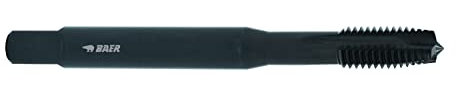 BaerCoil Baer Maschinengewindebohrer M8 Gewindebohrer HSSE VAP - Form B Gewindeschneider - Größe M 8 x 1,25 - DIN 371 - Gewinde Bohrer vaporisiert - für Edelstähle & rostfreie Stähle