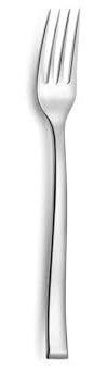 COUZON - Fourchette à gâteau - Lot de 6 - Side - Acier inoxydable 18/10, Finition Miroir, Epaisseur 2.5 mm, Longueur 158 mm - Inox