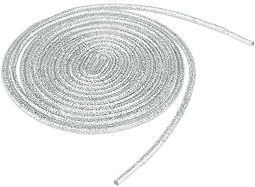 Allegra K Lacci Lucidi Glitterati Sneakers Scintillanti Luccicanti Lacci Rotondi per Scarpe Argento 90cm/35.43