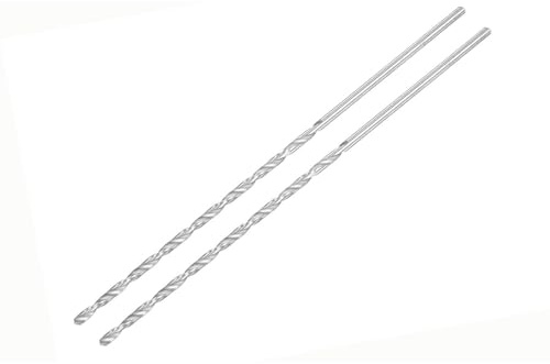 TA-VIGOR 2Pcs 3mm Extra Long Twist Drill Bits 160mm HSS Straight Shank | High Speed Steel Spiral Drill Bits for Wood, Metal, Aluminium and Plastic