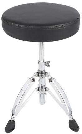 Trommel-Thronsitz, Höhenverstellbare Trommelhocker, Gepolsterter Trommelsitz mit Rutschfesten Füßen, Klappbarer Universal-Trommelstuhl für Kinder und Erwachsene Schlagzeuger