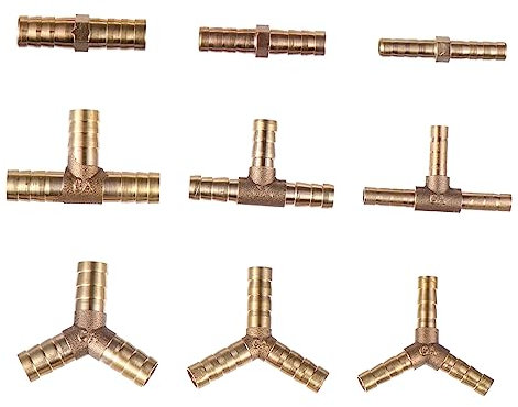 CAXUSD Kupferdüsenadapter Schlauchverbinder Düse Für Erdgas Kupferfitting Mit Gewindeanschluss Passend Für Wasser Luft Gas Und Bewässerungssysteme
