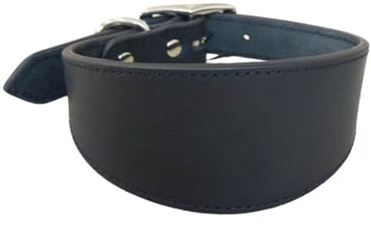 YFZCLYZAXET Leathers Hundehalsband, weich gepolstert, für Whippets, Salukis, Windhunde, verstellbares Halsband für große Rassen