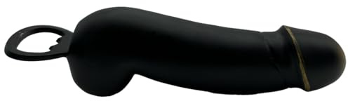 Funny Party Bottle Opener - Metal, Black, 7.5 inches