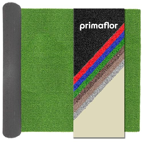 Primaflor Kunstrasen Color Wave B1 | Grün | 200x300 cm | 8 mm | B1 schwer entflammbar | wasserdurchlässig | UV-beständig | Rasenteppich für innen und außen | Outdoor Bodenbelag
