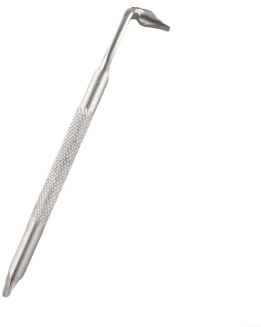 Zilimontt 90 Grad rechtwinkliger Winkelschraubendreher mit starker Magnetfunktion und Doppelkopf-Funktionalität für Kreuzschlitz und Flachkopf, aus legiertem Stahl für Zuhause (L SL6)