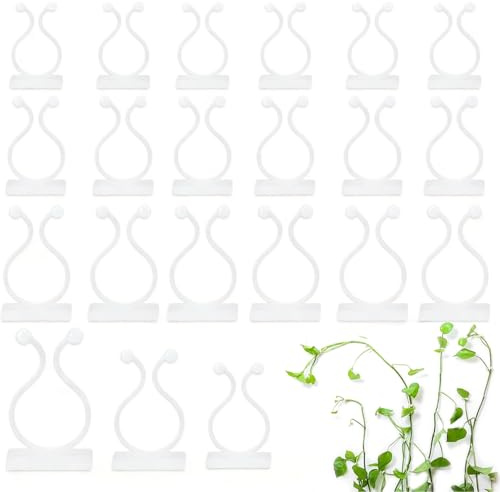 120 Stück Pflanzenclips, 3 Größen Pflanzen Clips Wand Pflanzen Wandhalterung, Praktische Pflanzenclips Rankhilfe, Multifunktionaler Kabelorganisator für für Kletterpflanzen Rankhilfe Kabelorganisator
