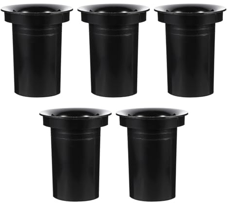 Generico Tubo Bass Reflex in Plastica Nera per Subwoofer e Altoparlanti, Resistente a Urti e Usura, 5 Pezzi per Casse Audio Auto e Casa