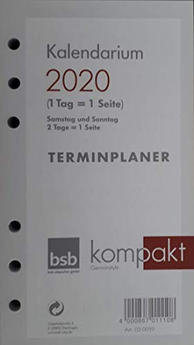 Ersatzkalendarium Kompakt A6, 1 Tag 1 Seite