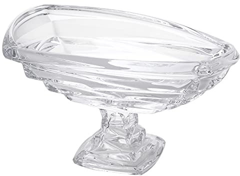 Bohemia Jihlava 8591581021314 Dynamic - Cuenco ovalado FTD sin plomo, cristal, transparente